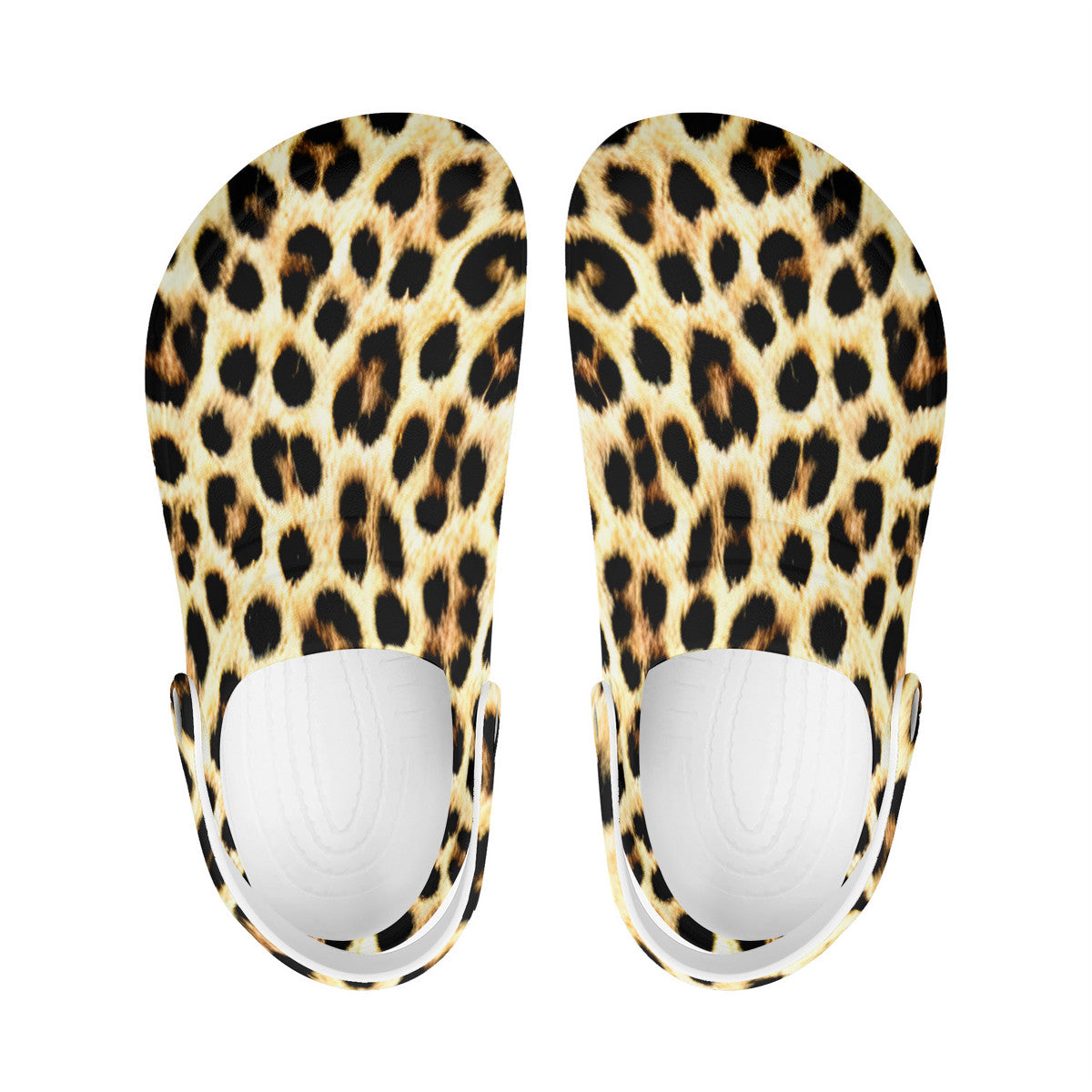 leopard cheetah print stylish  womens clogs, sexy teenage girl shoes