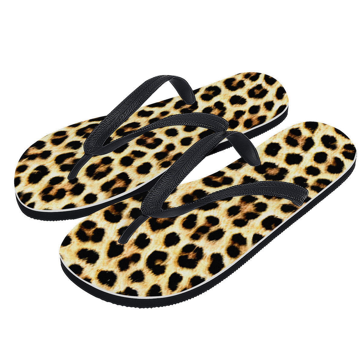 Cheetah Skin Flip Flops