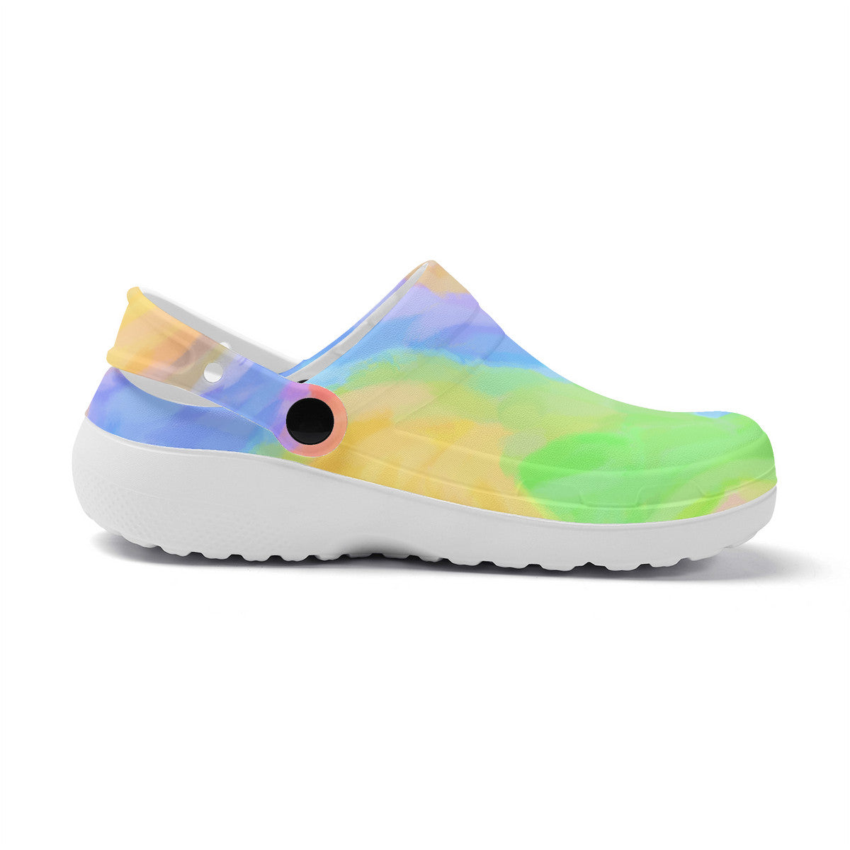 Candy Colour Unisex Lightweight Nursing Shoes, No Hole Croc Style Clogs
