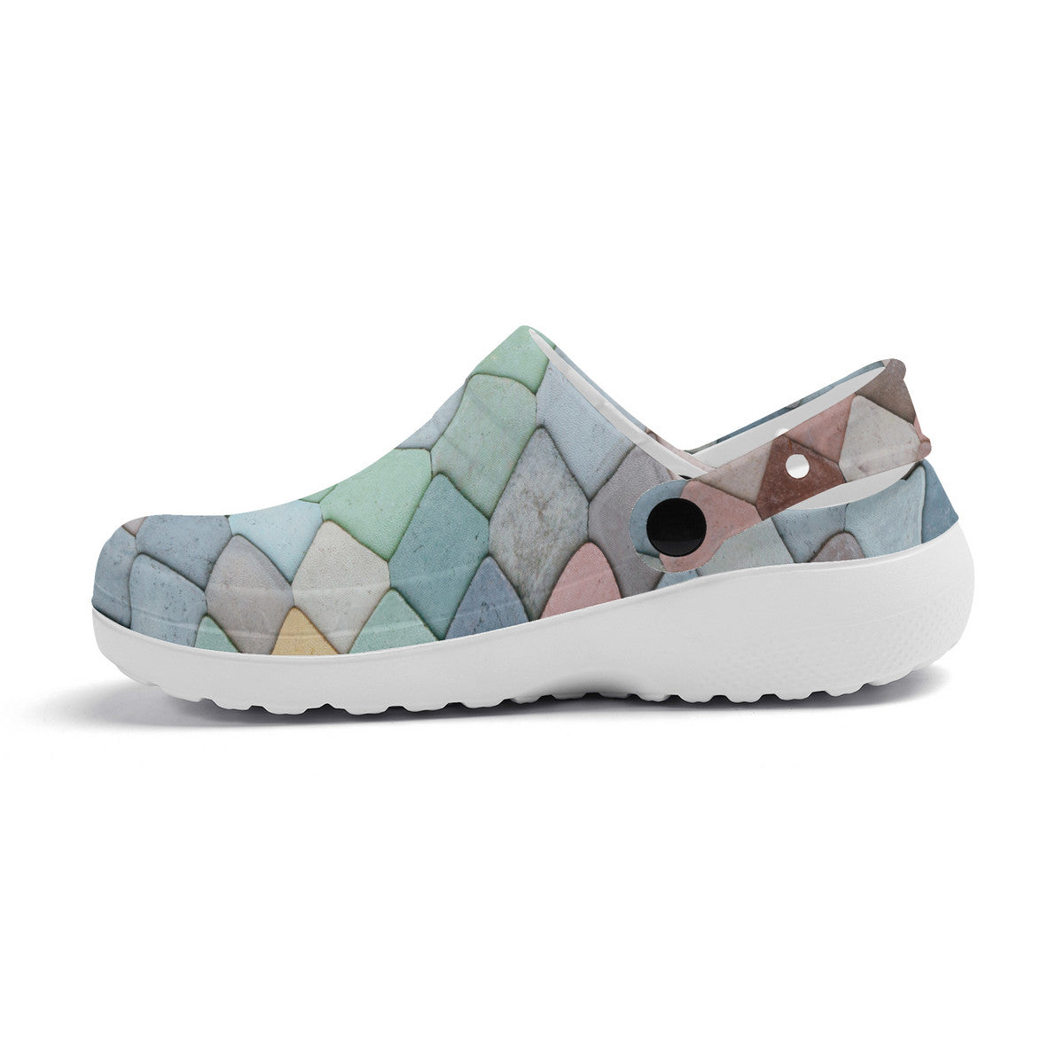 Aesthetic Design Unisex Clogs, No Hole Croc Style Shoes for Work or Leisure