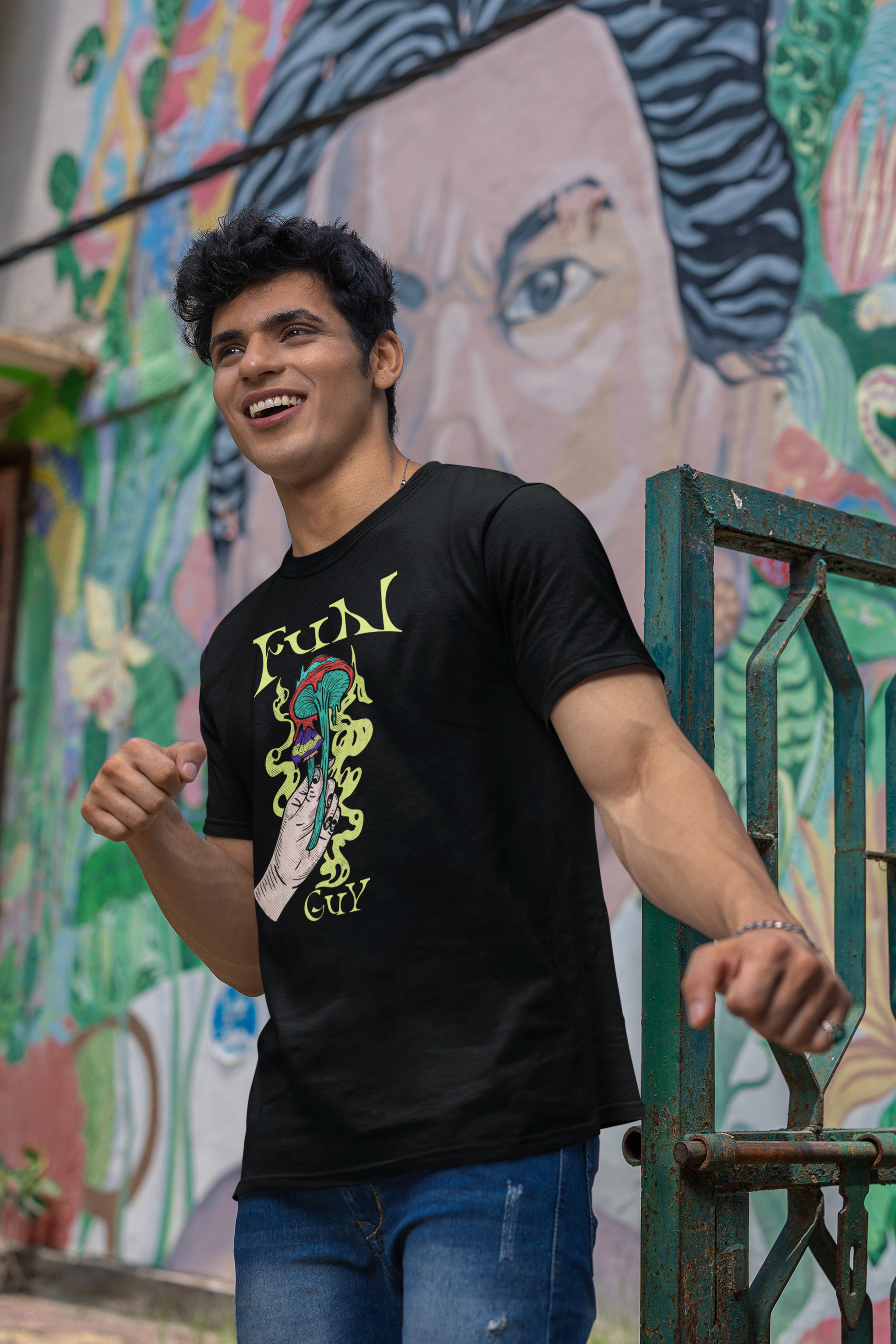 Magic Mushroom Fungi T-Shirt for Fun Guy's