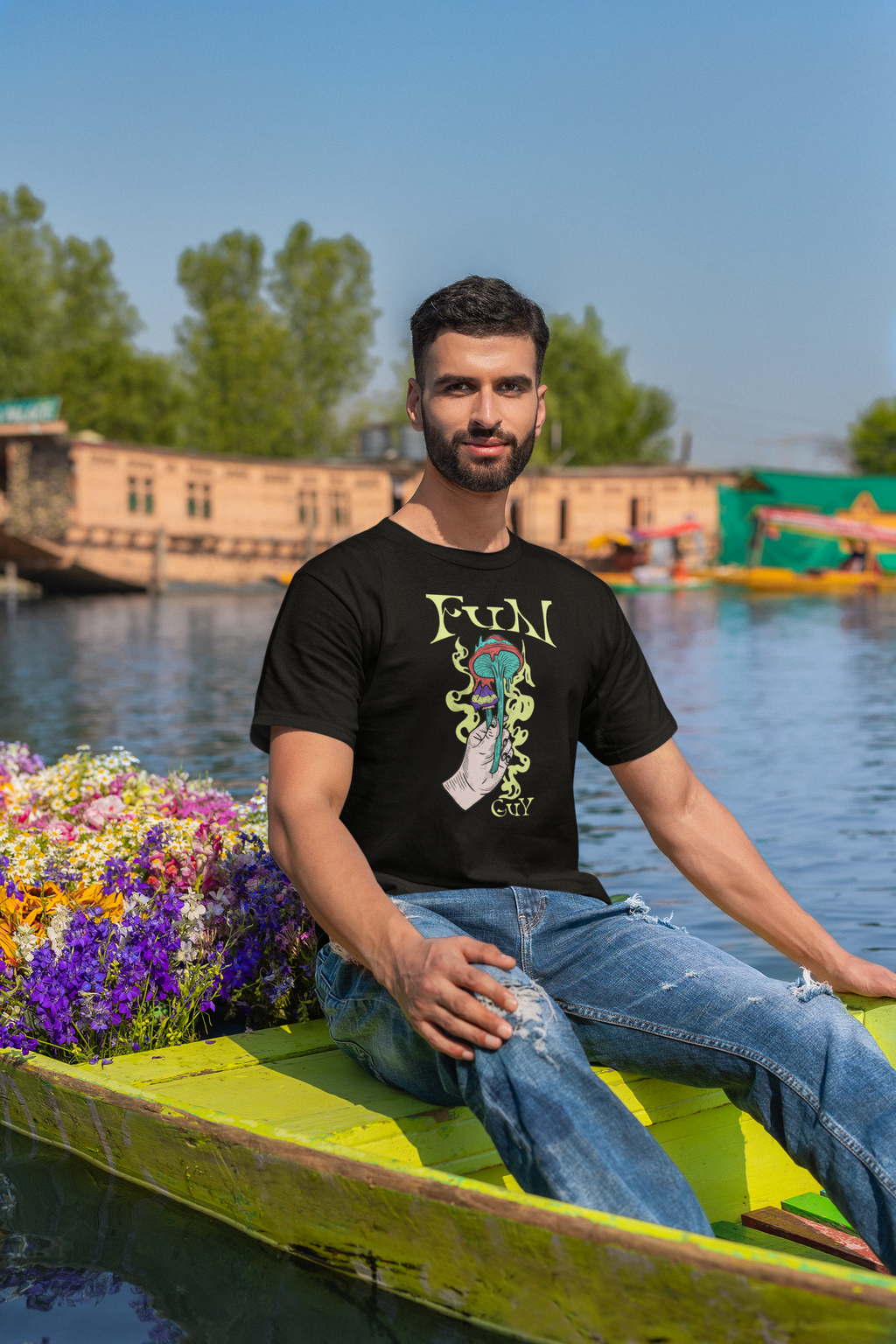 Magic Mushroom Fungi T-Shirt for Fun Guy's