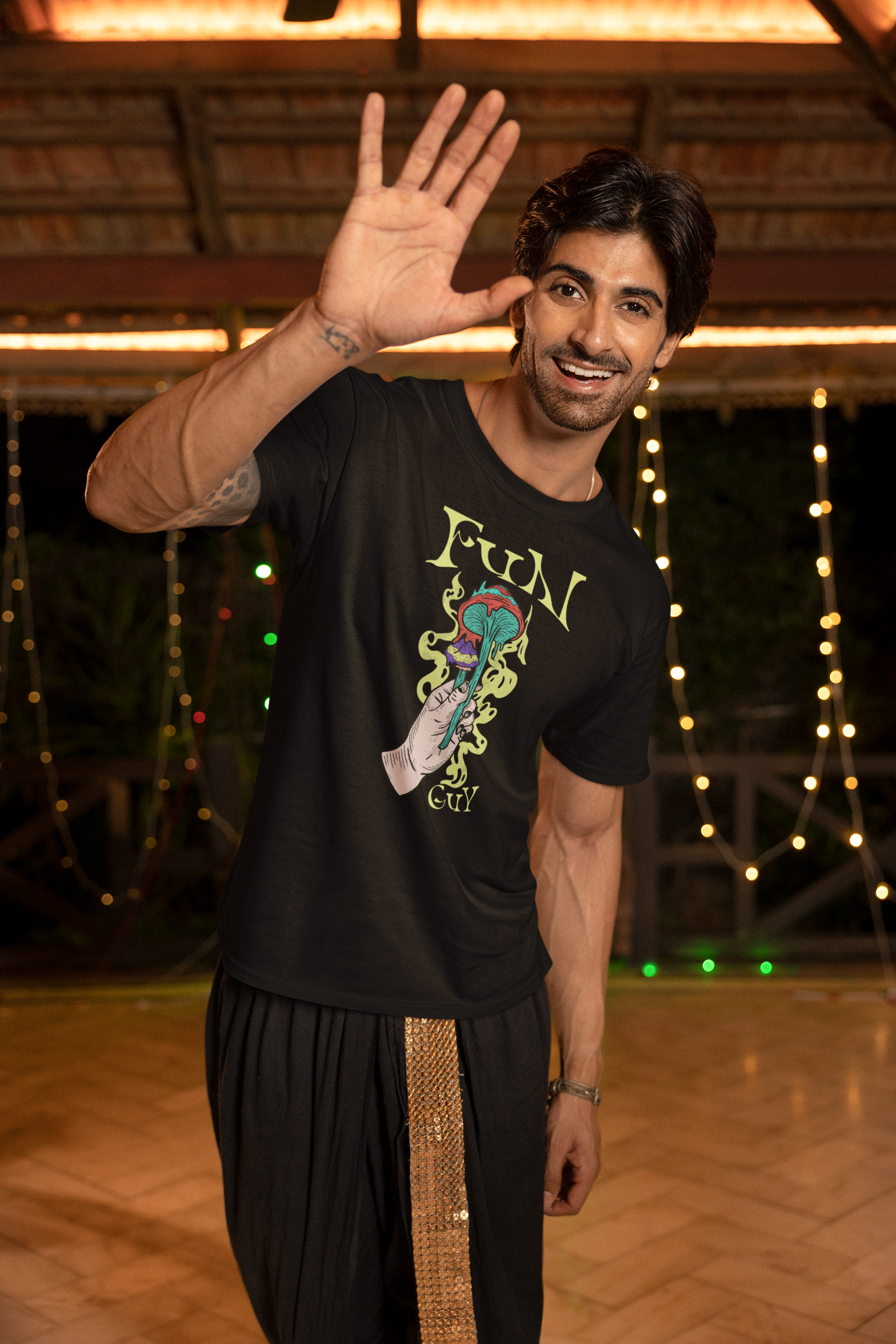 Magic Mushroom Fungi T-Shirt for Fun Guy's