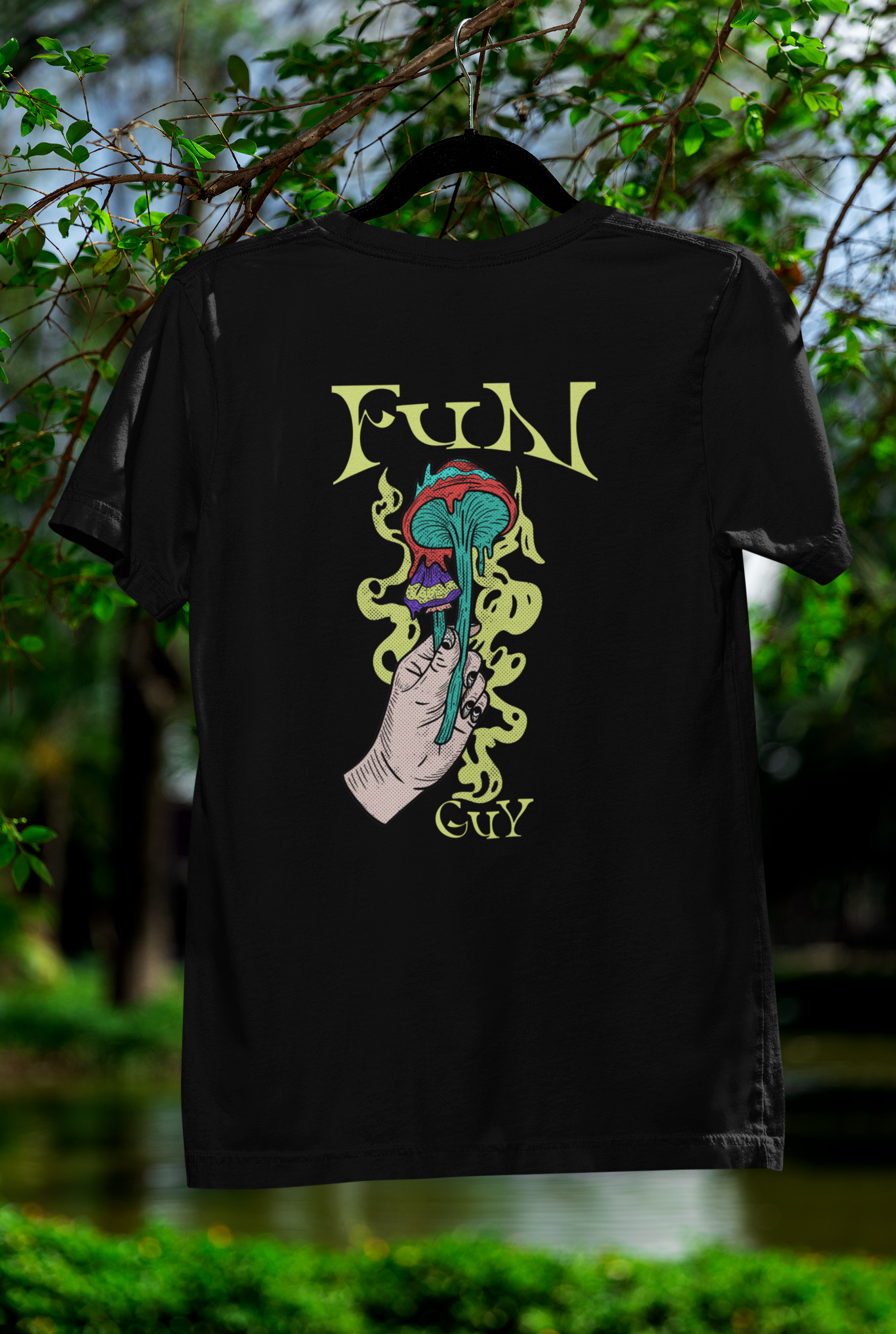 Magic Mushroom Fungi T-Shirt for Fun Guy's