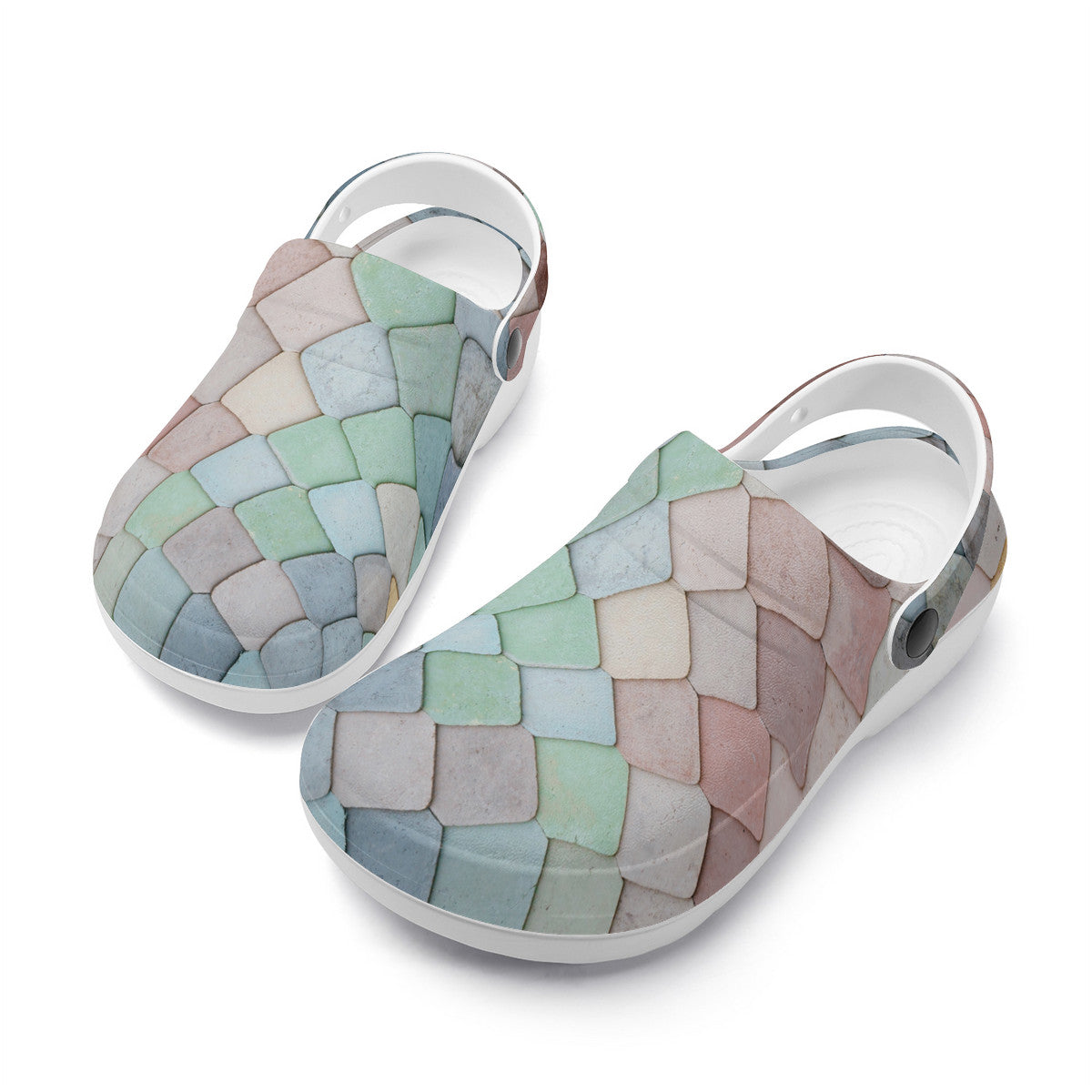 Aesthetic Design Unisex Clogs, No Hole Croc Style Shoes for Work or Leisure