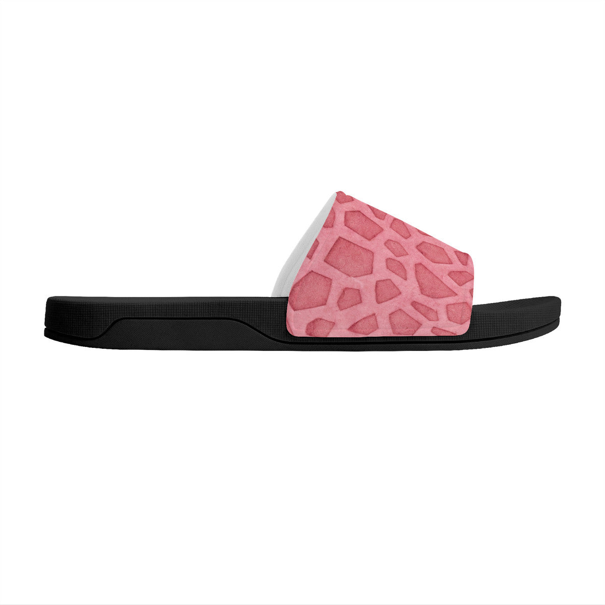 Pink Fashion Slides for Women, Classic Open Toe Slip-On Flip-Flops