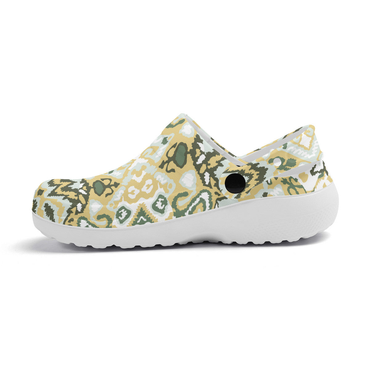 Boho Graphic Clogs, Unisex Sandals for Work and Play, Non-Slip Water Shoes