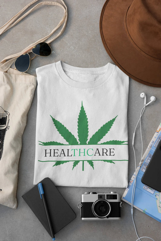 THC Healthcare T-Shirt, Supporting Medical Marijuana & Herbal Medicines