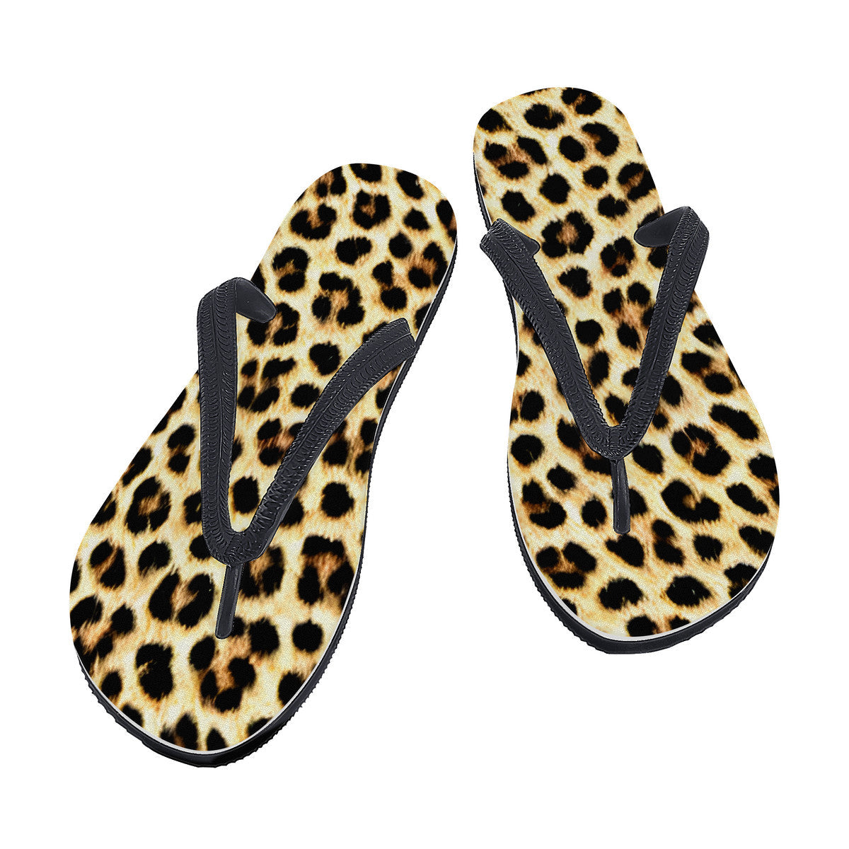 Cheetah Skin Flip Flops