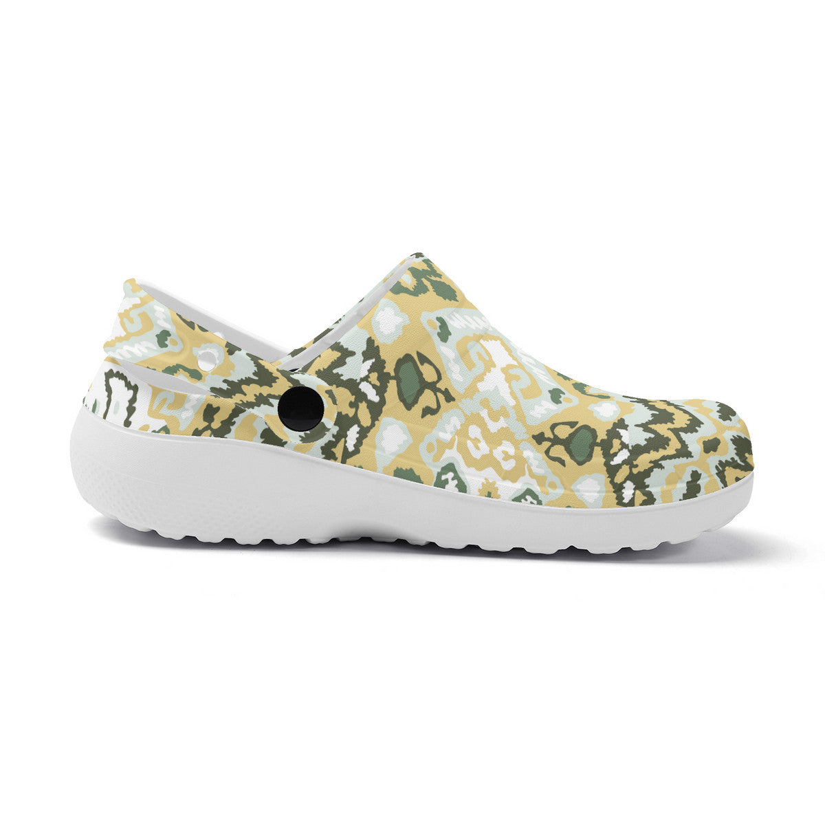 Boho Graphic Clogs, Unisex Sandals for Work and Play, Non-Slip Water Shoes