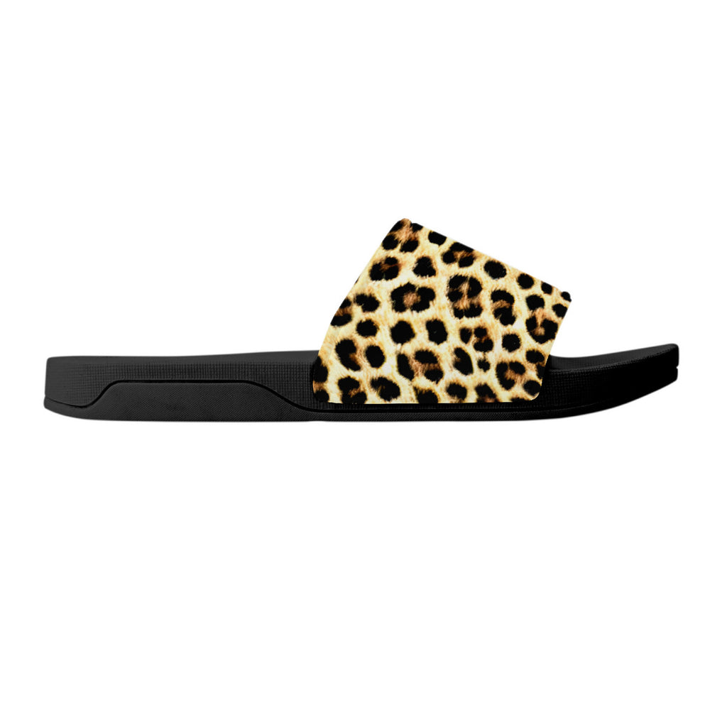 Cheetah Print Slides, Open Toe Resort & Spa, Unique Unisex Footwear