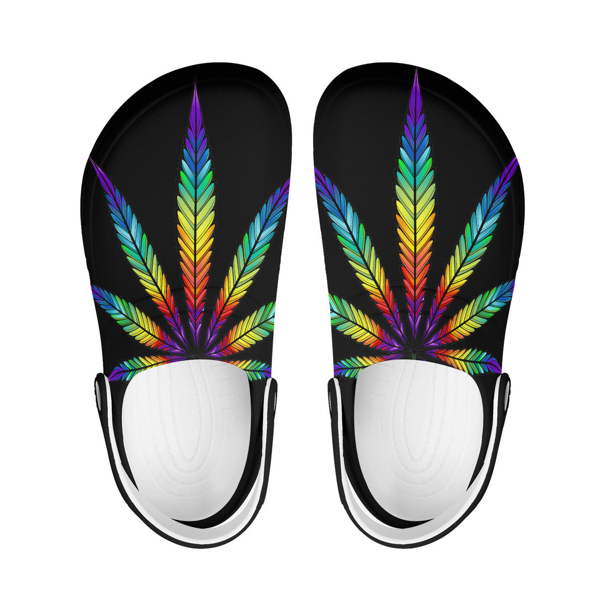 hemp fashion clogs,  pride leaf sandals, hippie boho mules, 