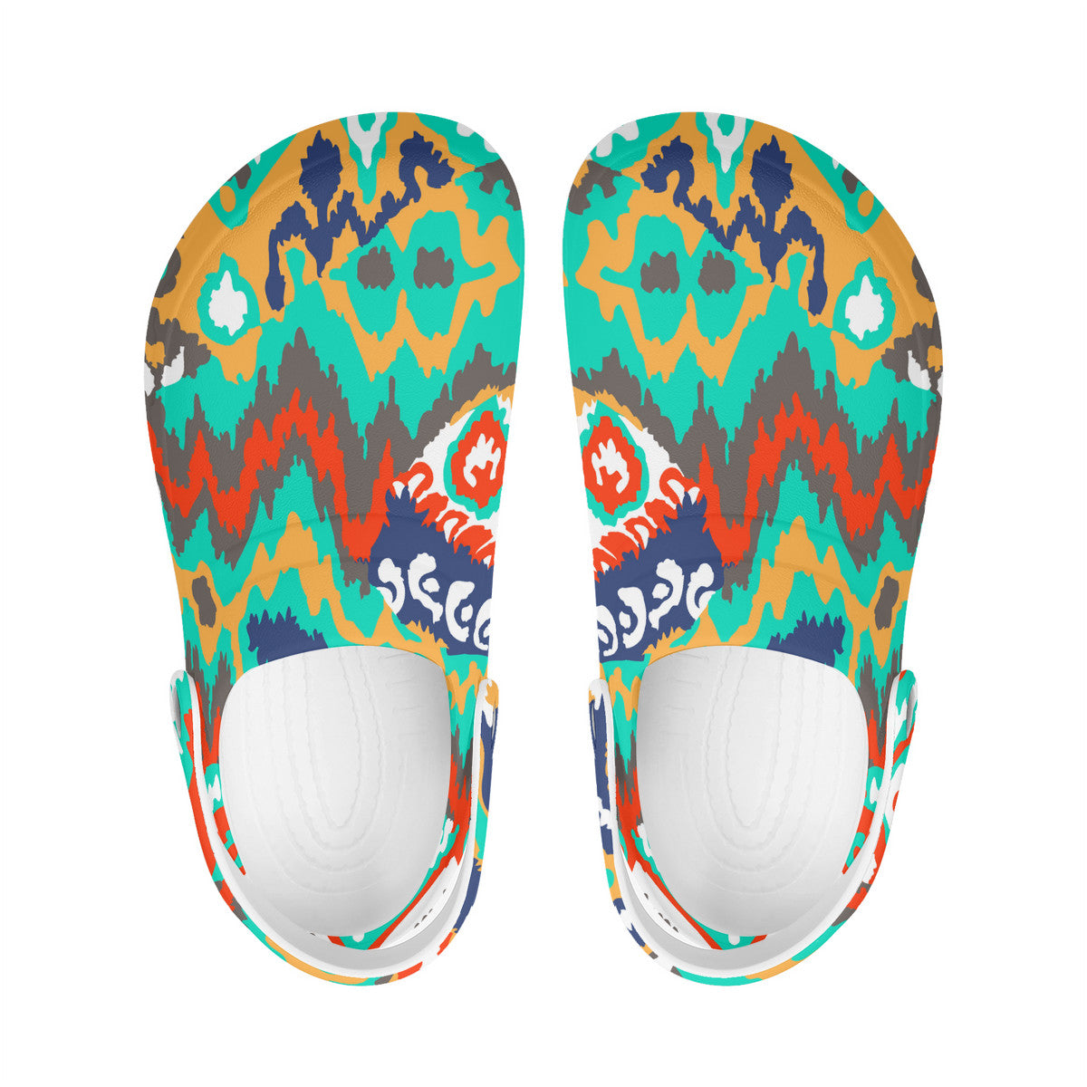 indian style footwear, colorful clogs. unisexy sandals, beach water shoes