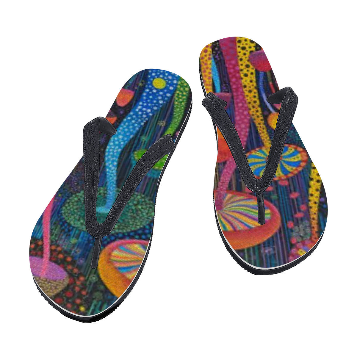 Magic Fungi Flip Flops