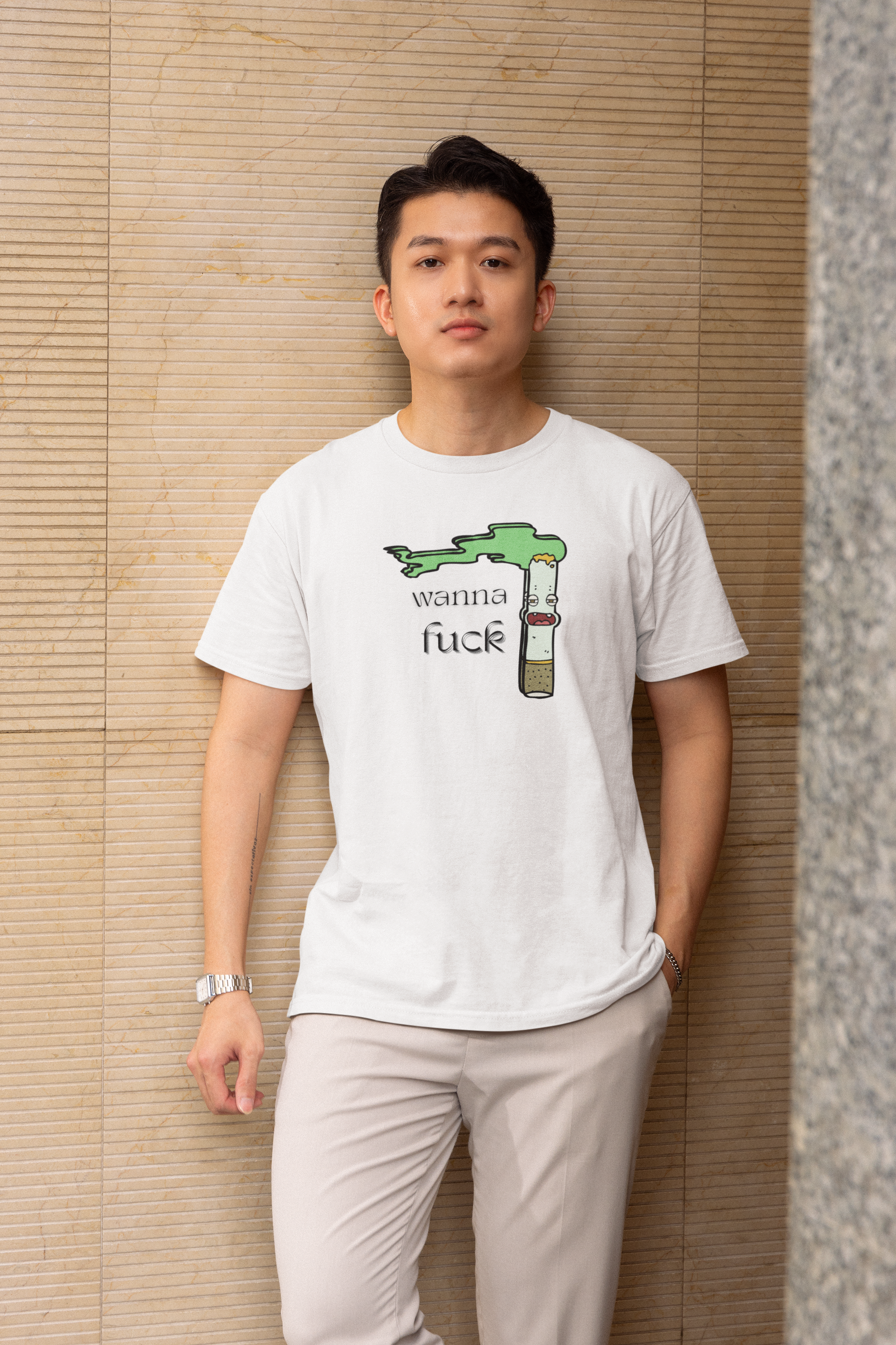 Wanna Fuck  Men's Classic Heavyweight Tee