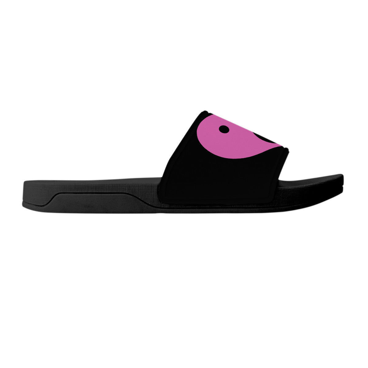 Women's Black Flip-Flops, Yang Ying Purple Heart Slide Sandals